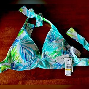 NWT Tommy Bahama Sea Frongs Halter Bikini Top Size Medium